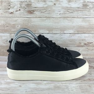 Steve Madden Greyla Black Platform Sneaker Womens